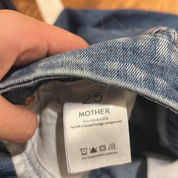 Mother Jeans High Waisted Looker Ankle Fray Size 25 perfect condition - Picture 2 of 9
